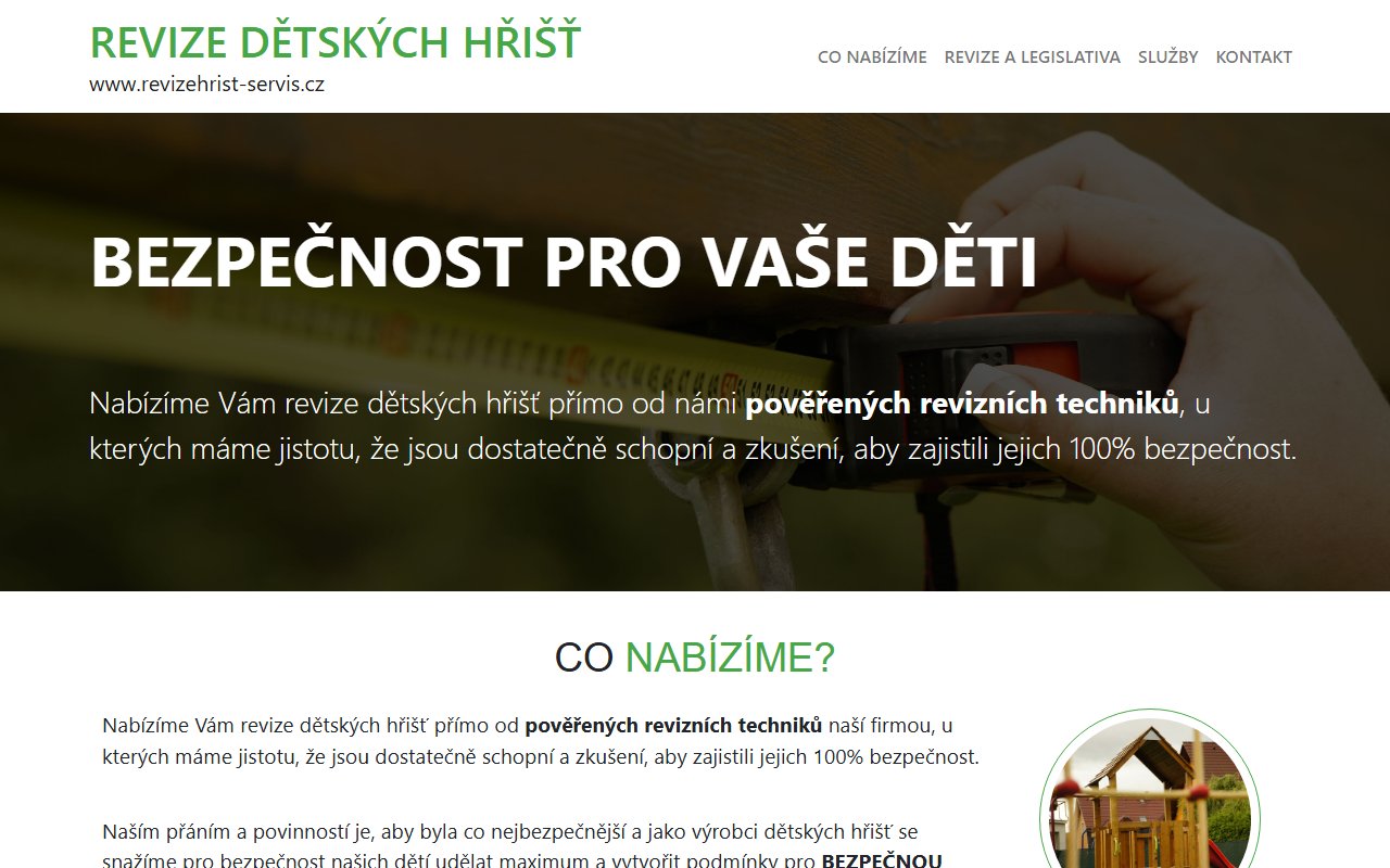 Revize hřišť servis